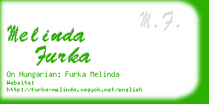 melinda furka business card